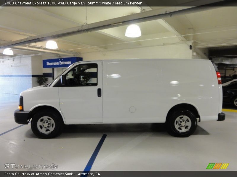 Summit White / Medium Pewter 2008 Chevrolet Express 1500 AWD Cargo Van