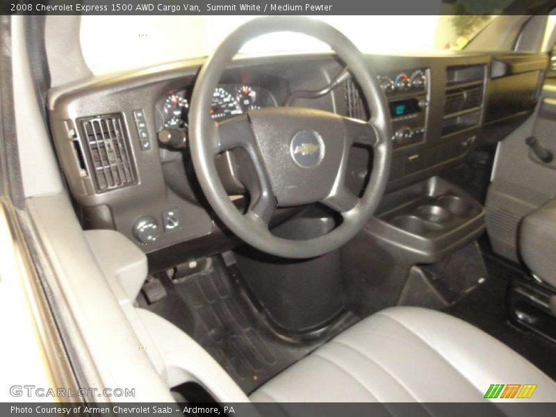 Summit White / Medium Pewter 2008 Chevrolet Express 1500 AWD Cargo Van