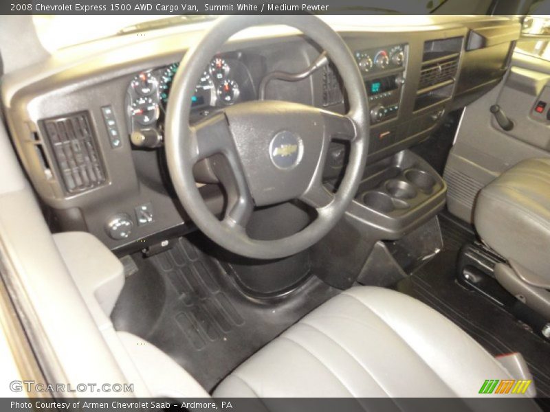 Summit White / Medium Pewter 2008 Chevrolet Express 1500 AWD Cargo Van