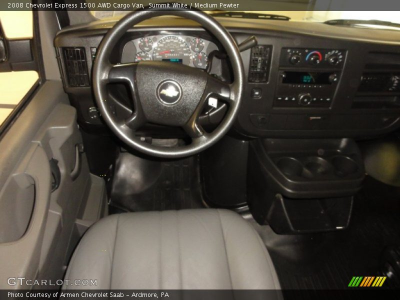 Summit White / Medium Pewter 2008 Chevrolet Express 1500 AWD Cargo Van