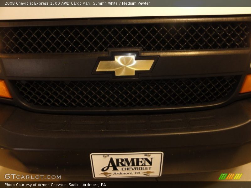 Summit White / Medium Pewter 2008 Chevrolet Express 1500 AWD Cargo Van