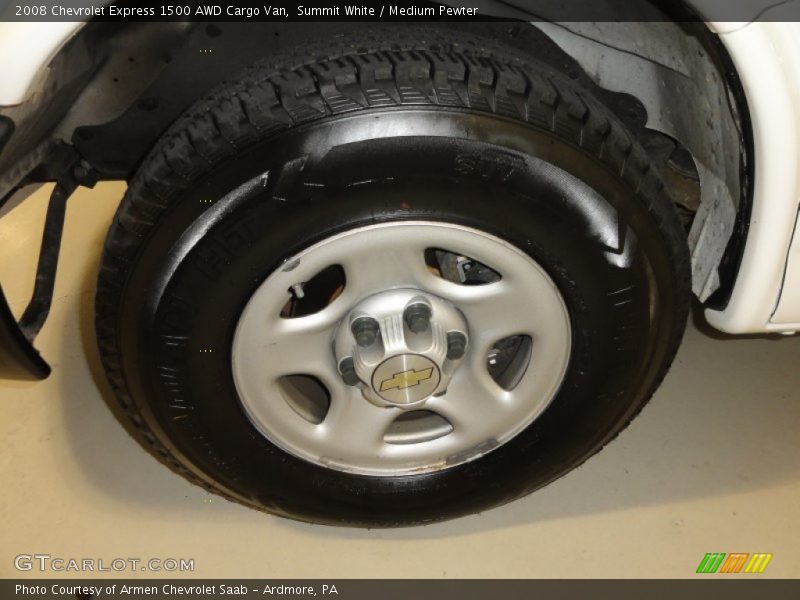 Summit White / Medium Pewter 2008 Chevrolet Express 1500 AWD Cargo Van