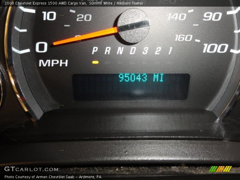 Summit White / Medium Pewter 2008 Chevrolet Express 1500 AWD Cargo Van