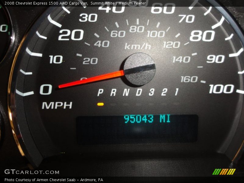 Summit White / Medium Pewter 2008 Chevrolet Express 1500 AWD Cargo Van