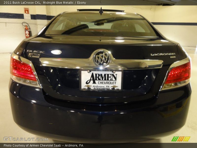 Midnight Blue Metallic / Ebony 2011 Buick LaCrosse CXL