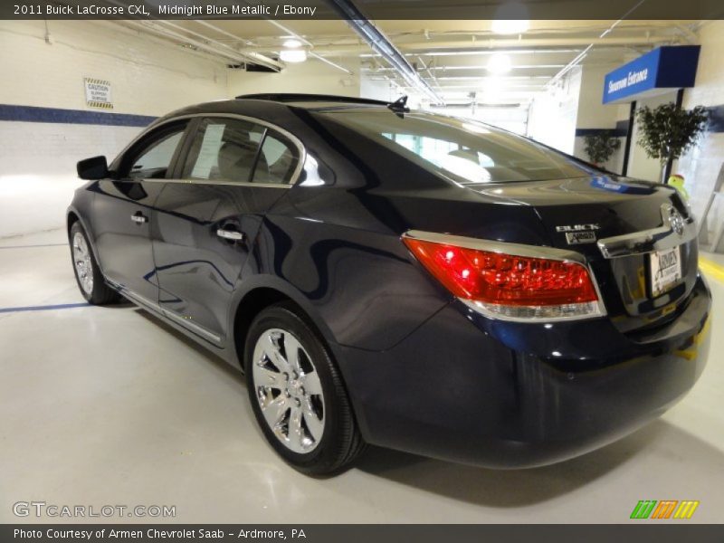 Midnight Blue Metallic / Ebony 2011 Buick LaCrosse CXL