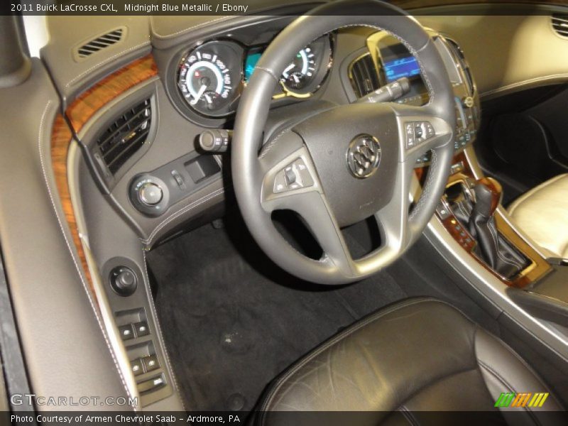 Midnight Blue Metallic / Ebony 2011 Buick LaCrosse CXL