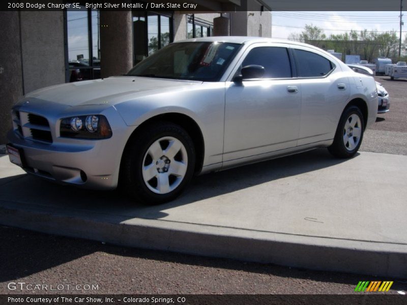 Bright Silver Metallic / Dark Slate Gray 2008 Dodge Charger SE