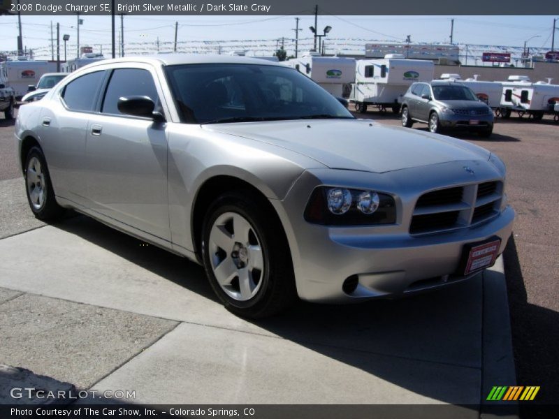 Bright Silver Metallic / Dark Slate Gray 2008 Dodge Charger SE