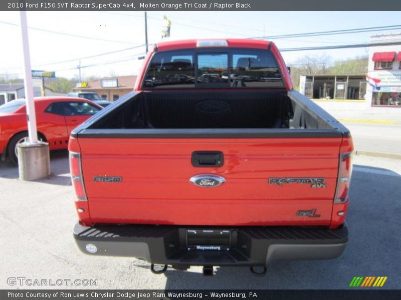 Molten Orange Tri Coat / Raptor Black 2010 Ford F150 SVT Raptor SuperCab 4x4