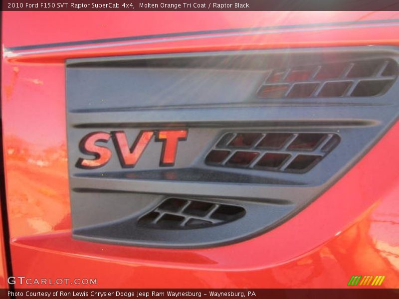 Molten Orange Tri Coat / Raptor Black 2010 Ford F150 SVT Raptor SuperCab 4x4