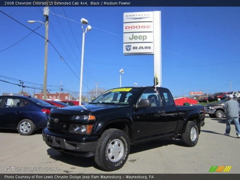 Black / Medium Pewter 2008 Chevrolet Colorado LS Extended Cab 4x4
