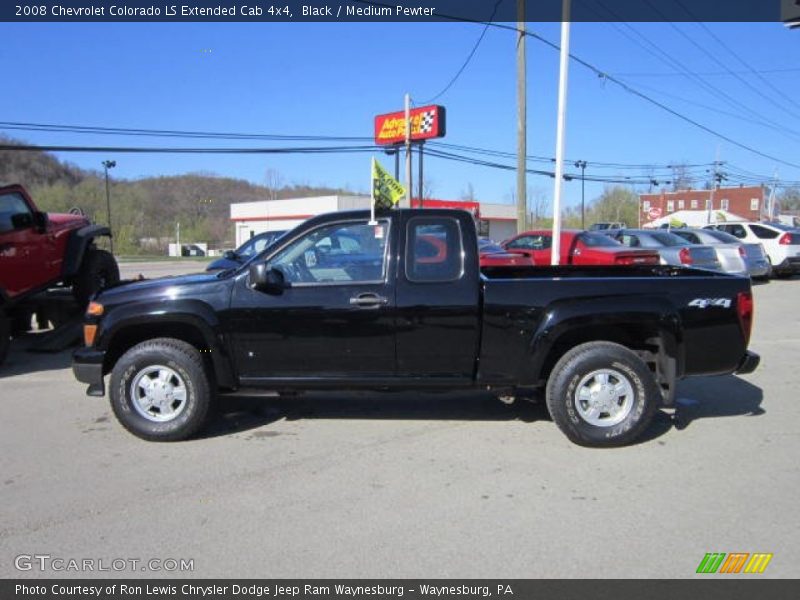 Black / Medium Pewter 2008 Chevrolet Colorado LS Extended Cab 4x4