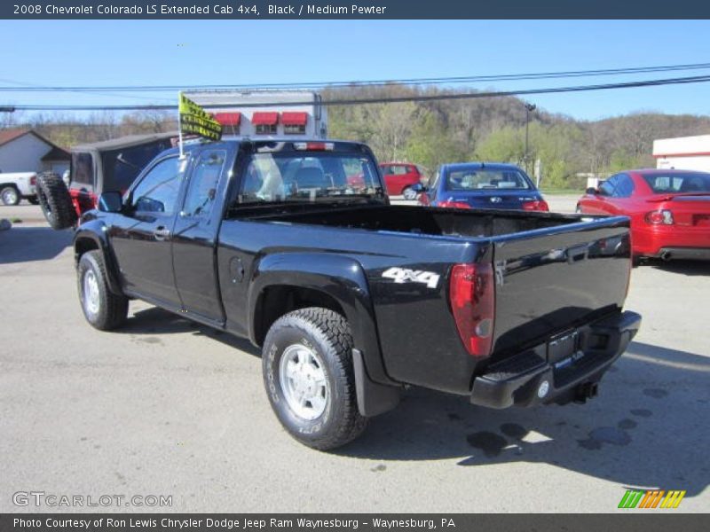 Black / Medium Pewter 2008 Chevrolet Colorado LS Extended Cab 4x4
