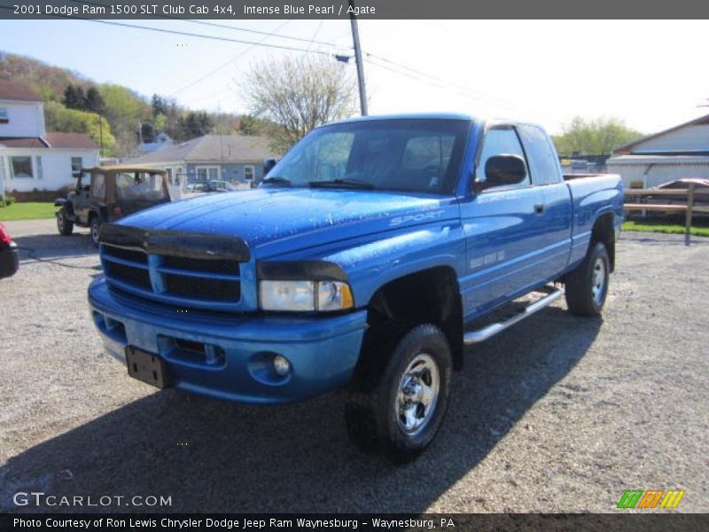 Intense Blue Pearl / Agate 2001 Dodge Ram 1500 SLT Club Cab 4x4