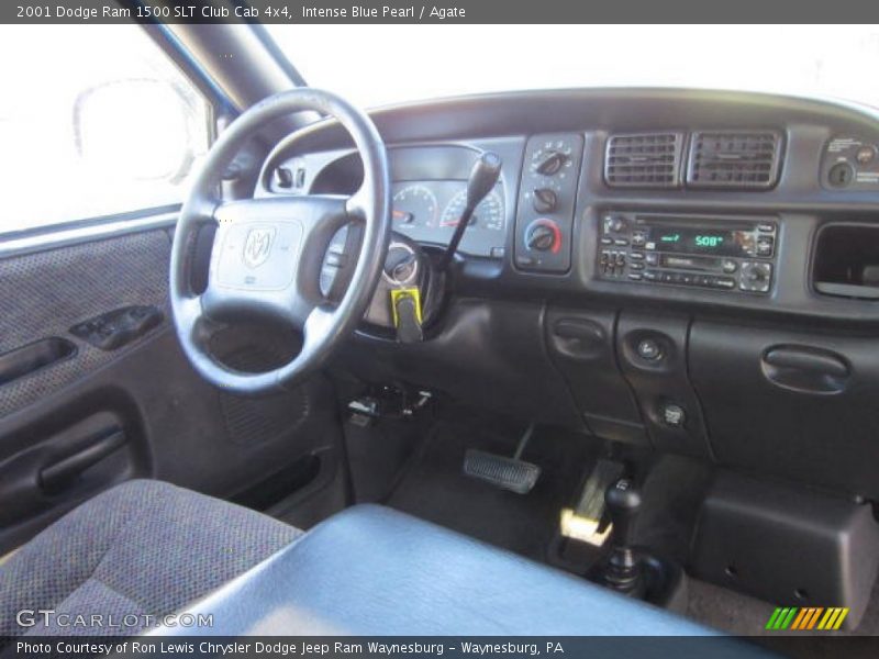 Intense Blue Pearl / Agate 2001 Dodge Ram 1500 SLT Club Cab 4x4