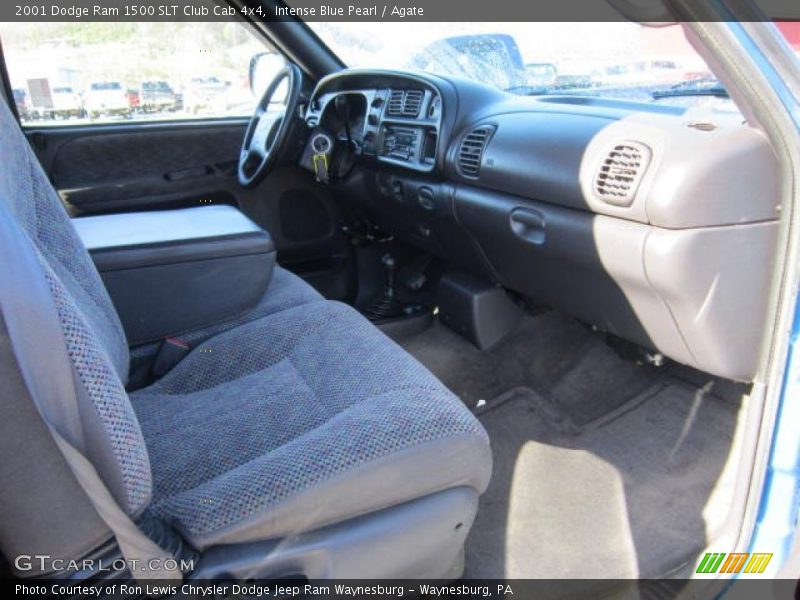 Intense Blue Pearl / Agate 2001 Dodge Ram 1500 SLT Club Cab 4x4