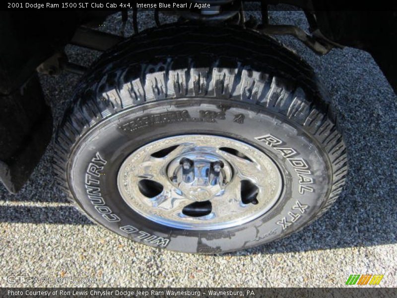 Intense Blue Pearl / Agate 2001 Dodge Ram 1500 SLT Club Cab 4x4