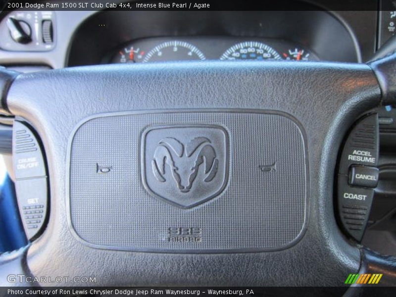 Intense Blue Pearl / Agate 2001 Dodge Ram 1500 SLT Club Cab 4x4