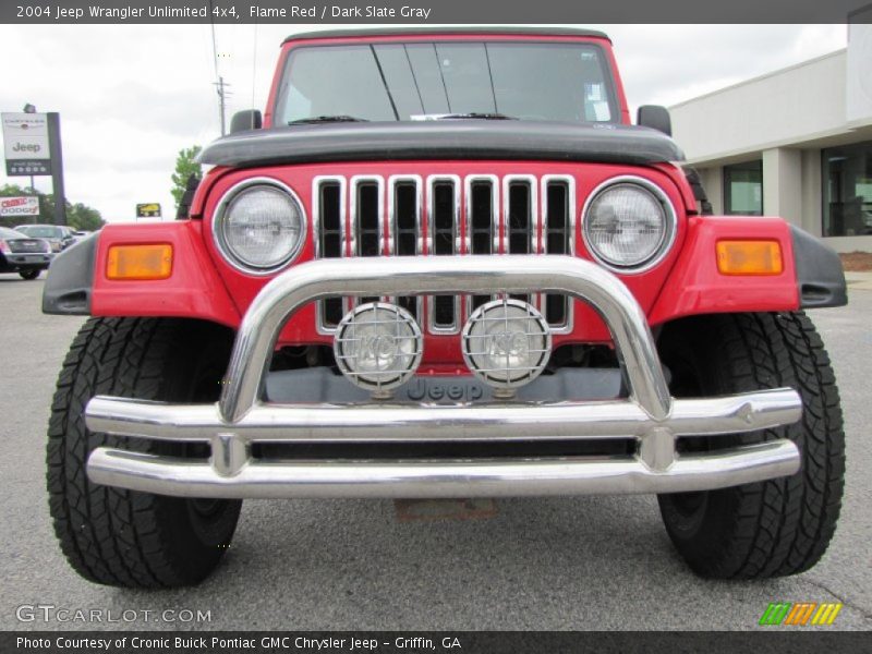 Flame Red / Dark Slate Gray 2004 Jeep Wrangler Unlimited 4x4