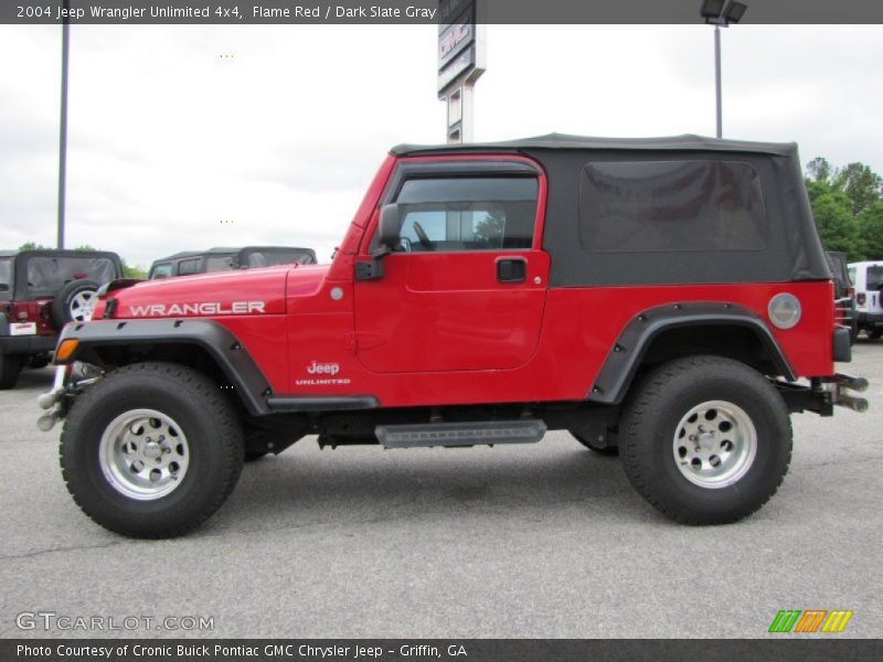 Flame Red / Dark Slate Gray 2004 Jeep Wrangler Unlimited 4x4