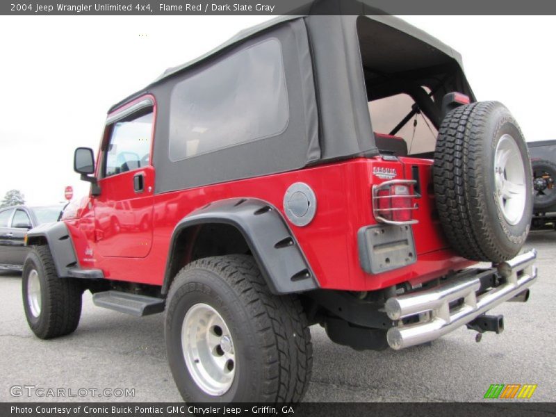 Flame Red / Dark Slate Gray 2004 Jeep Wrangler Unlimited 4x4
