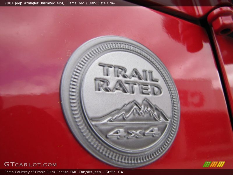 Flame Red / Dark Slate Gray 2004 Jeep Wrangler Unlimited 4x4