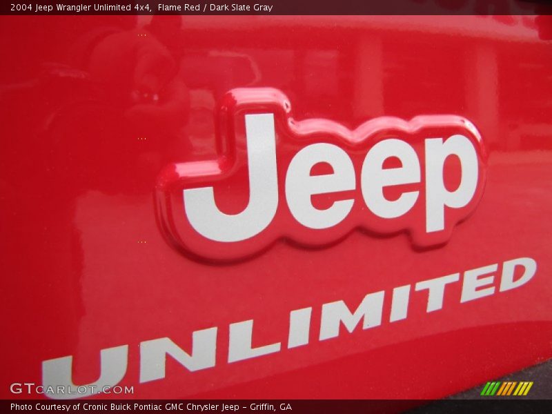 Flame Red / Dark Slate Gray 2004 Jeep Wrangler Unlimited 4x4