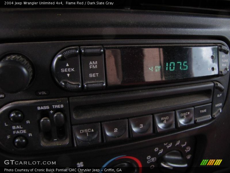 Flame Red / Dark Slate Gray 2004 Jeep Wrangler Unlimited 4x4