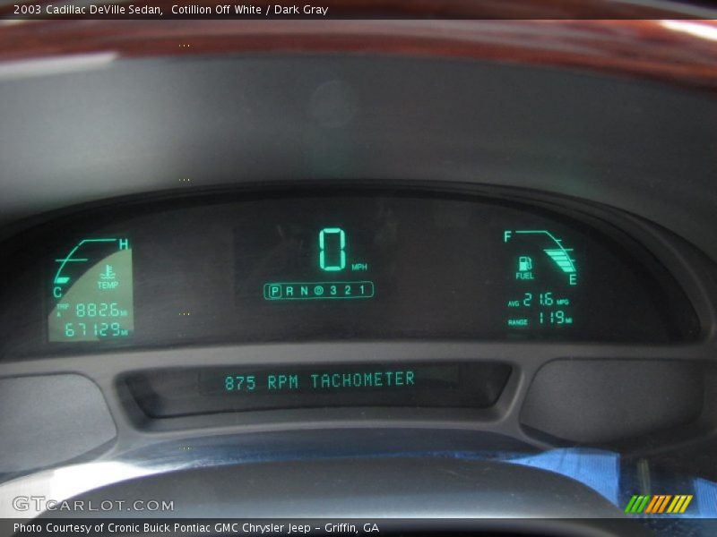 Cotillion Off White / Dark Gray 2003 Cadillac DeVille Sedan
