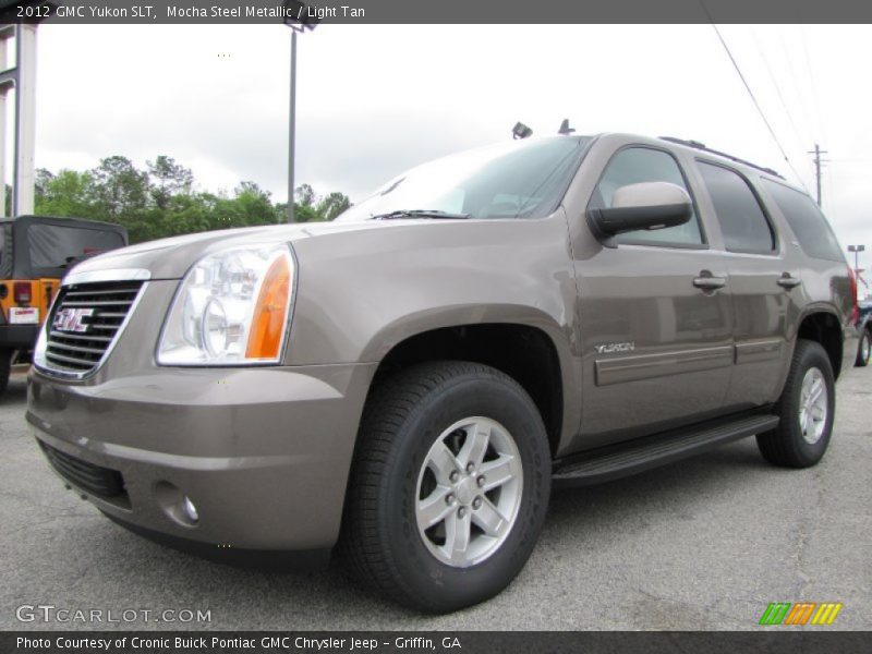 Mocha Steel Metallic / Light Tan 2012 GMC Yukon SLT