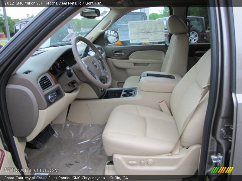 Mocha Steel Metallic / Light Tan 2012 GMC Yukon SLT