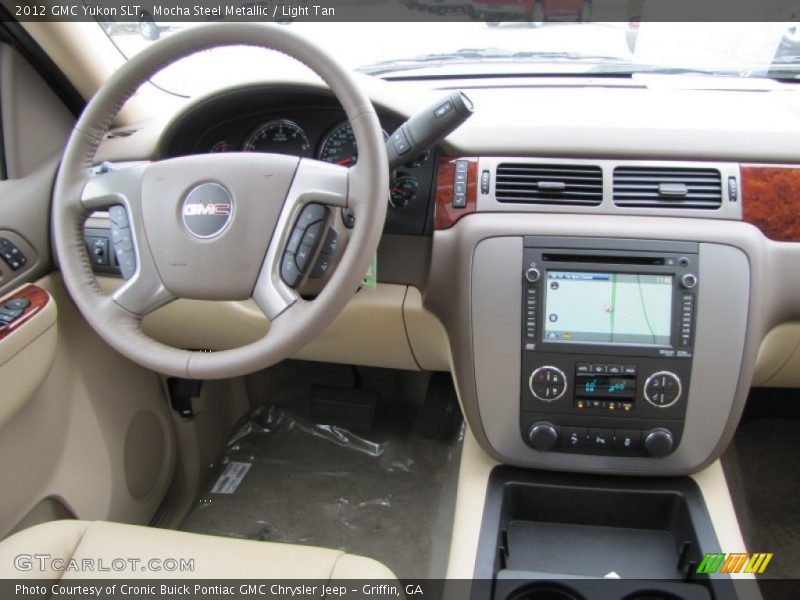 Mocha Steel Metallic / Light Tan 2012 GMC Yukon SLT