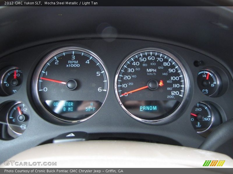 Mocha Steel Metallic / Light Tan 2012 GMC Yukon SLT