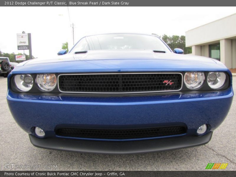 Blue Streak Pearl / Dark Slate Gray 2012 Dodge Challenger R/T Classic
