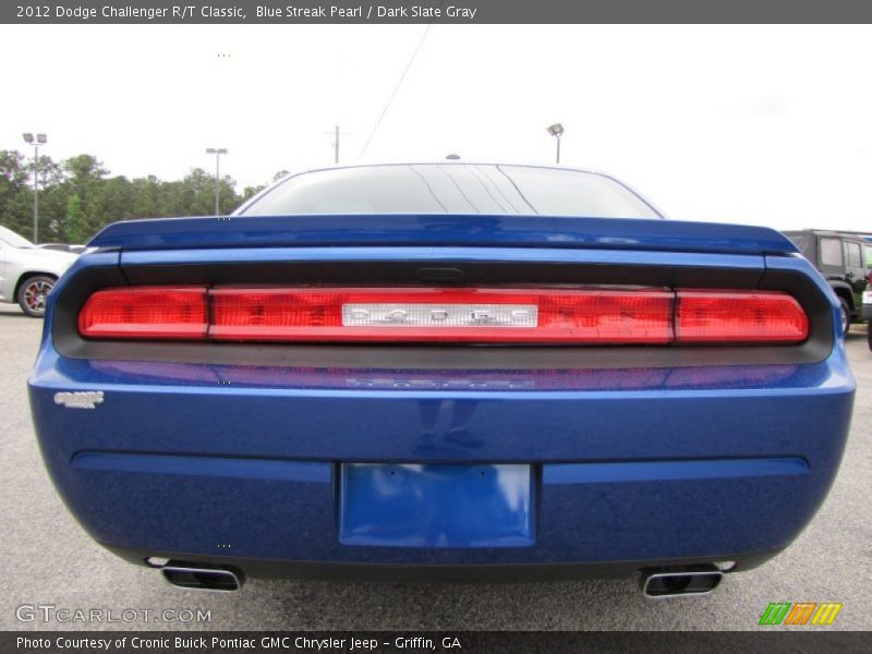Blue Streak Pearl / Dark Slate Gray 2012 Dodge Challenger R/T Classic