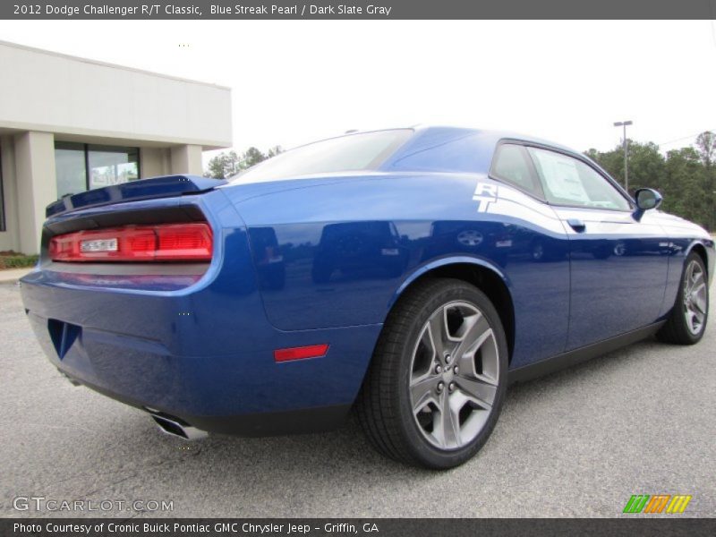 Blue Streak Pearl / Dark Slate Gray 2012 Dodge Challenger R/T Classic