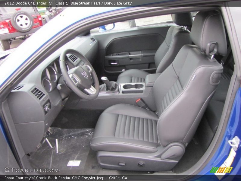 Blue Streak Pearl / Dark Slate Gray 2012 Dodge Challenger R/T Classic