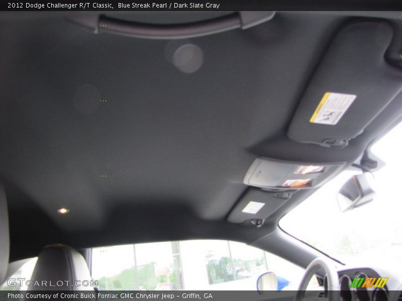 Blue Streak Pearl / Dark Slate Gray 2012 Dodge Challenger R/T Classic