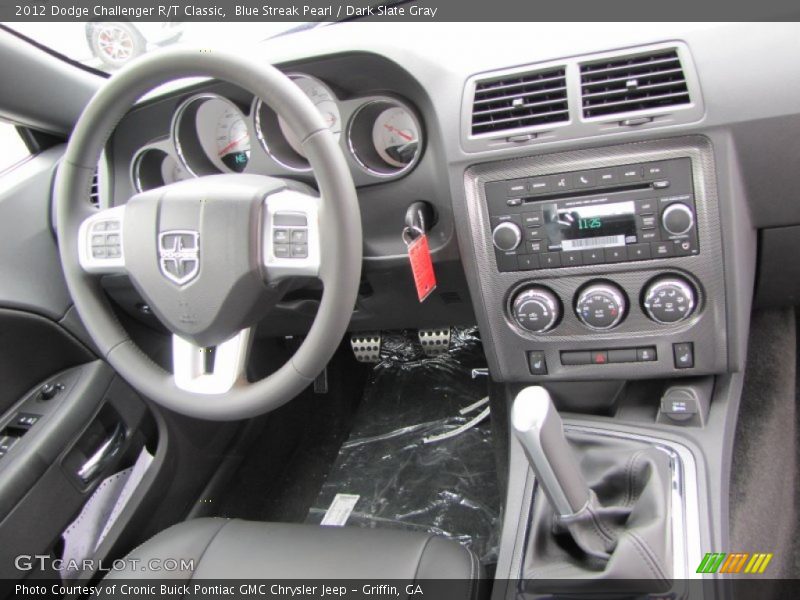 Blue Streak Pearl / Dark Slate Gray 2012 Dodge Challenger R/T Classic