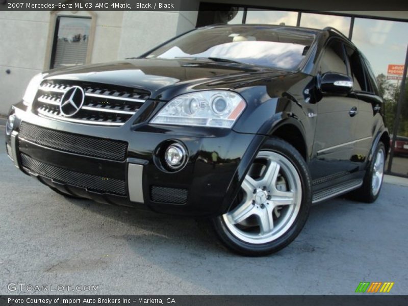 Black / Black 2007 Mercedes-Benz ML 63 AMG 4Matic