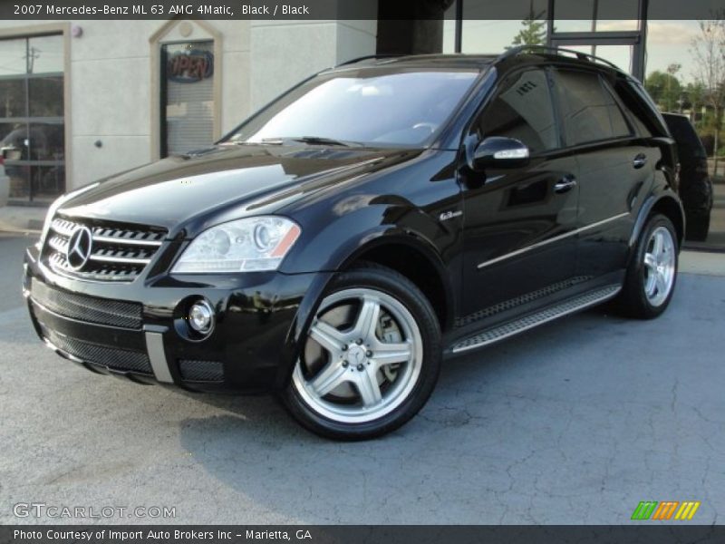 Black / Black 2007 Mercedes-Benz ML 63 AMG 4Matic