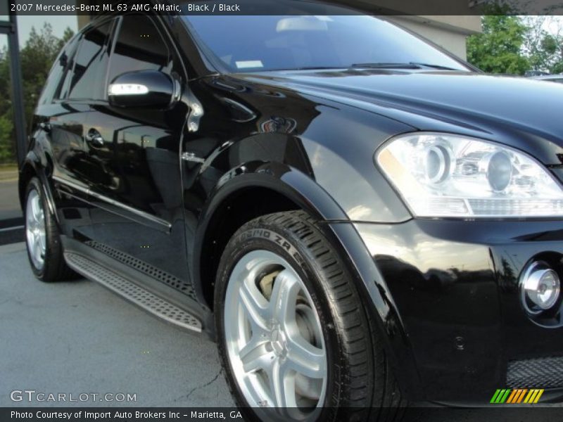 Black / Black 2007 Mercedes-Benz ML 63 AMG 4Matic