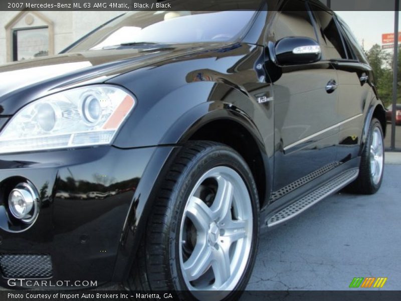 Black / Black 2007 Mercedes-Benz ML 63 AMG 4Matic