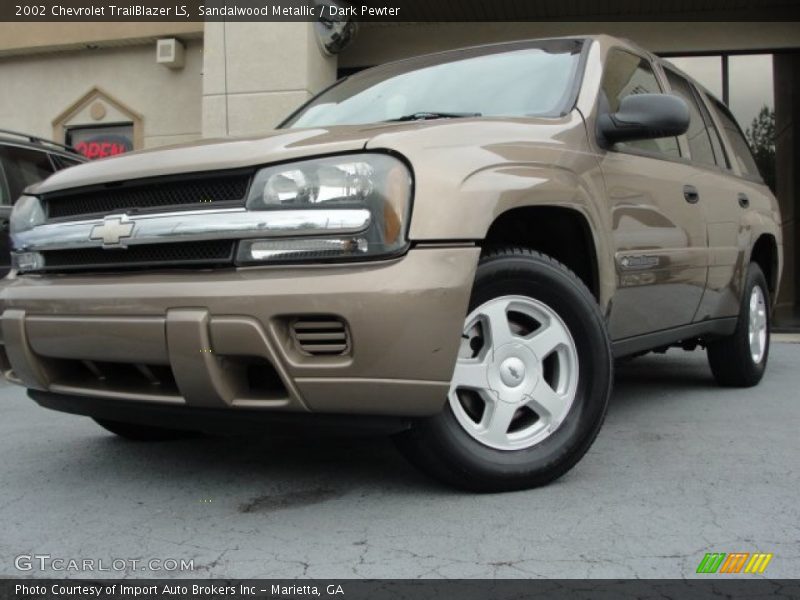 Sandalwood Metallic / Dark Pewter 2002 Chevrolet TrailBlazer LS