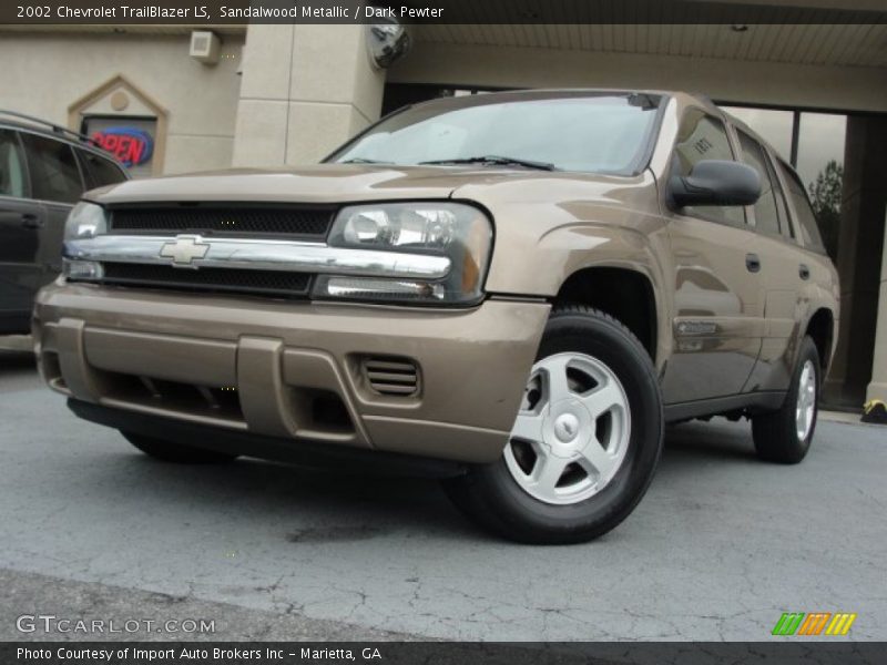 Sandalwood Metallic / Dark Pewter 2002 Chevrolet TrailBlazer LS
