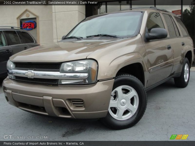Sandalwood Metallic / Dark Pewter 2002 Chevrolet TrailBlazer LS