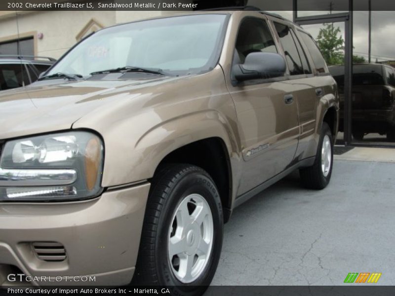 Sandalwood Metallic / Dark Pewter 2002 Chevrolet TrailBlazer LS