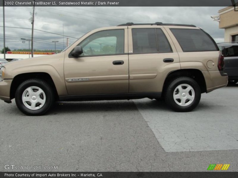 Sandalwood Metallic / Dark Pewter 2002 Chevrolet TrailBlazer LS