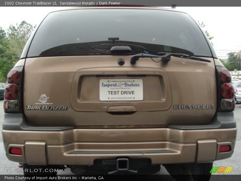 Sandalwood Metallic / Dark Pewter 2002 Chevrolet TrailBlazer LS